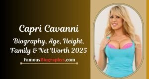 Who is Capri Cavanni? Biography, Age, Family, Net Worth, and Career 2025